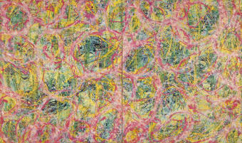 Zoon-Dreamscape No. 0802,  2008, ink, mineral pigments and  acrylic on silk, 280 x 475 cm